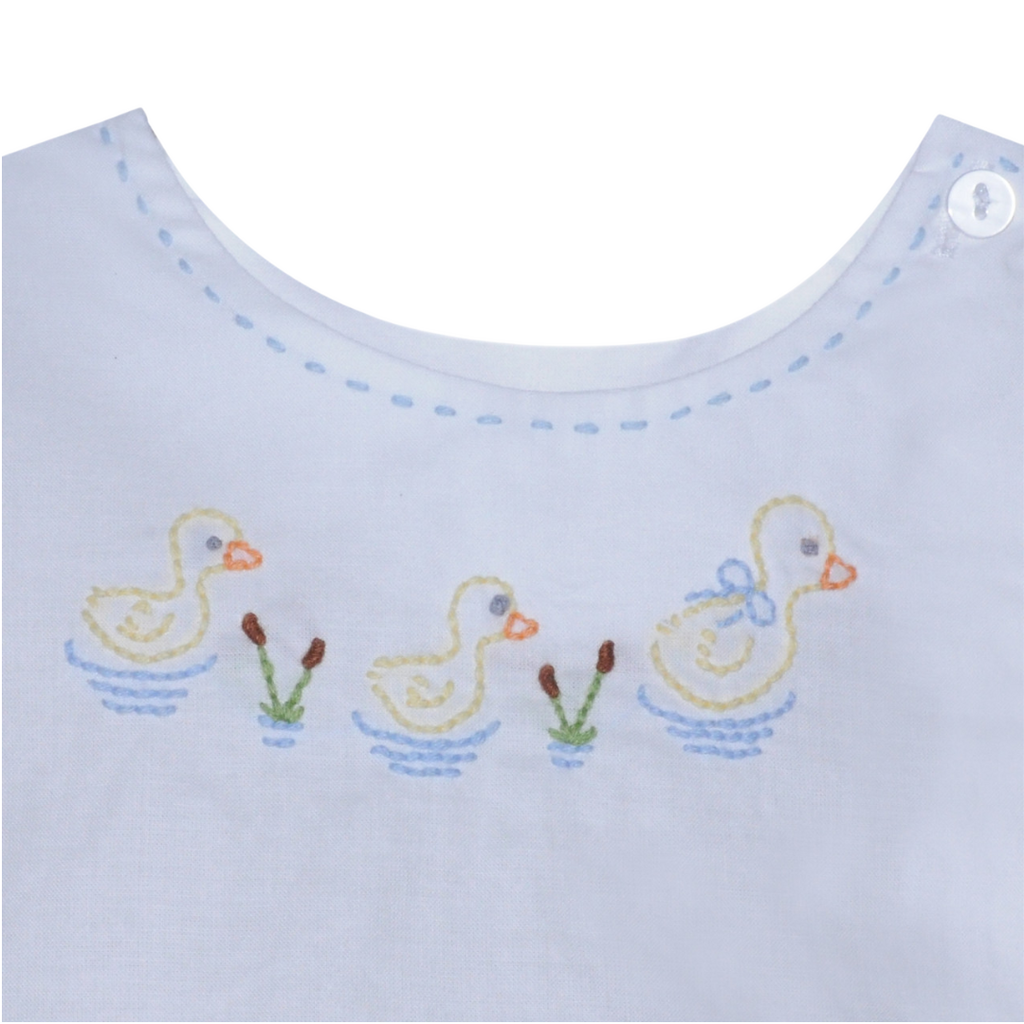 BABY SEN White Riley Boy Diaper Set-Ducks
