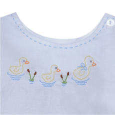 BABY SEN White Riley Boy Diaper Set-Ducks