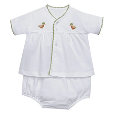 BABY SEN White Brennan Diaper Set-Ducks