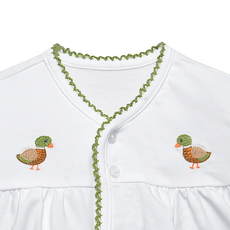 BABY SEN White Brennan Diaper Set-Ducks