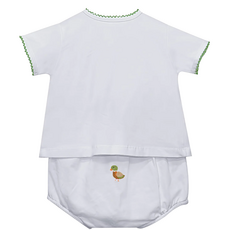 BABY SEN White Brennan Diaper Set-Ducks