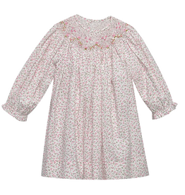 REMEMBER NGUYEN Pink Flower Savannah Bishop Dress-Garden Whispers