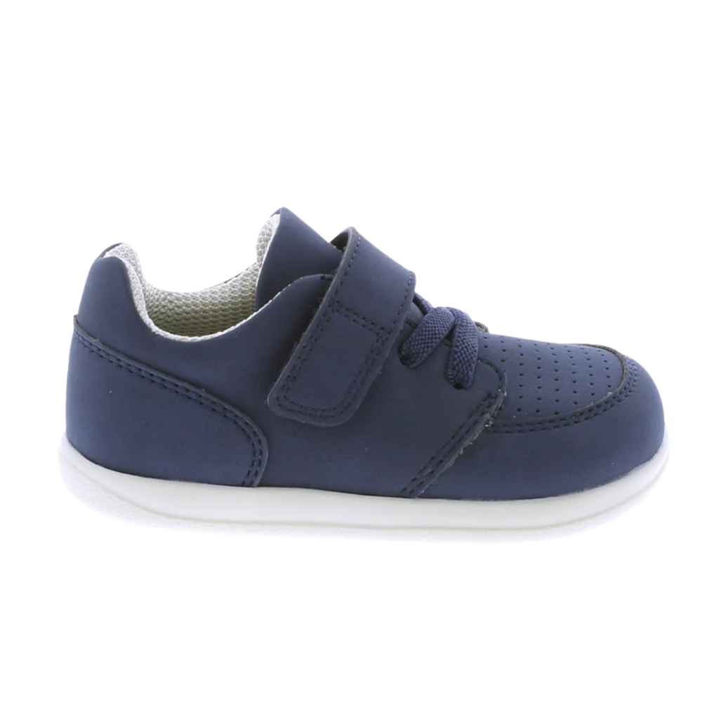 FOOTMATES ANDY-NAVY BUCK MCR