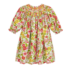 Rosalina Baby Collection Bishop Long Sleeve with Red/Pink Flowers