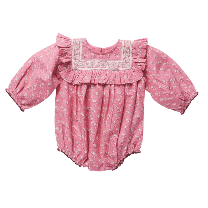 PINK CHICKEN Baby Girls Quinn Bubble - Small Paisley