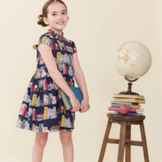 PINK CHICKEN Girls Fatima Dress - Bookshelf