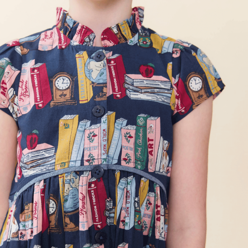 PINK CHICKEN Girls Fatima Dress - Bookshelf