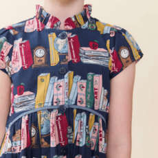PINK CHICKEN Girls Fatima Dress - Bookshelf