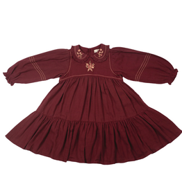 EARLY SUNDAY Marguerite Dress-Plum