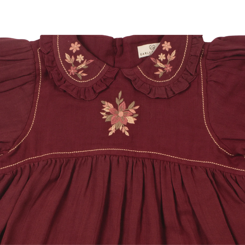 EARLY SUNDAY Marguerite Dress-Plum