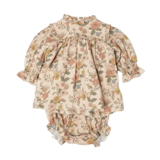 EARLY SUNDAY Lottie Baby Dress w/Bloomer-Bloom