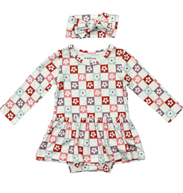 BABYSPROUTS BABY GIRL LONG SLEEVE BODYSUIT DRESS SET