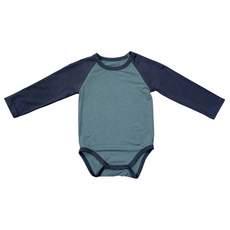 BABYSPROUTS BABY BOY LONG SLEEVE RAGLAN BODYSUIT Nightfall
