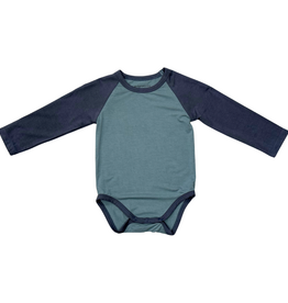 BABYSPROUTS BABY BOY LONG SLEEVE RAGLAN BODYSUIT Nightfall