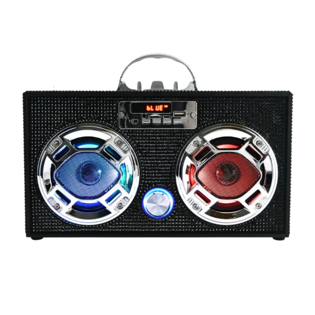Black Bling Boom Box & Bluetooth Speaker