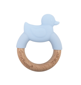 Duck Wooden & Silicone Teether