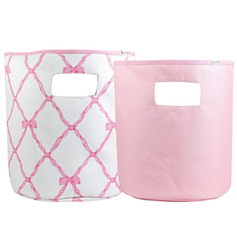 Belle Meade Bow Soft Storage Bin 2pk
