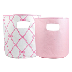 Belle Meade Bow Soft Storage Bin 2pk