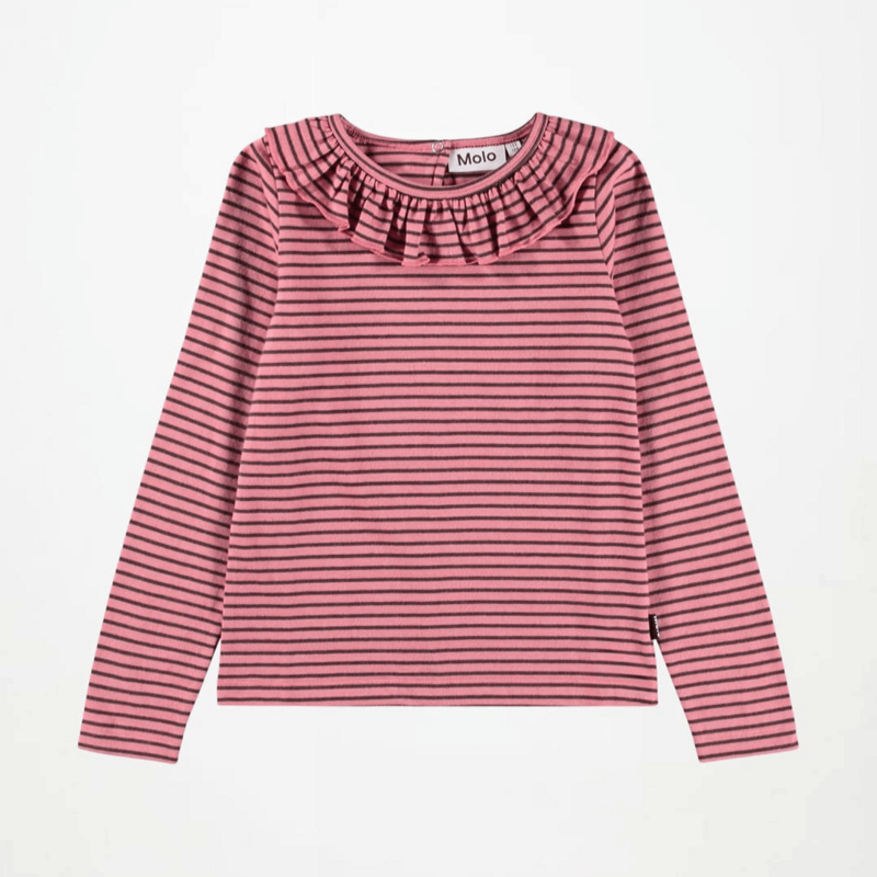 MOLO Rica Pink Bark Stripe Top