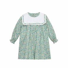 REMEMBER NGUYEN Blue Flowers Reese Dress-Blue Flowers