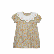 REMEMBER NGUYEN Yellow Flowers Presley Dress-Pumpkins