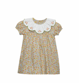 REMEMBER NGUYEN Yellow Flowers Presley Dress-Pumpkins