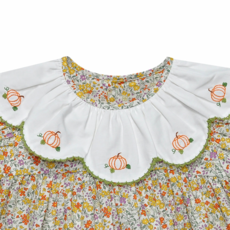 REMEMBER NGUYEN Yellow Flowers Presley Dress-Pumpkins
