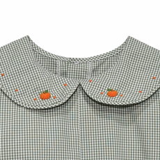 REMEMBER NGUYEN Gray Blue Williams Romper-Pumpkins