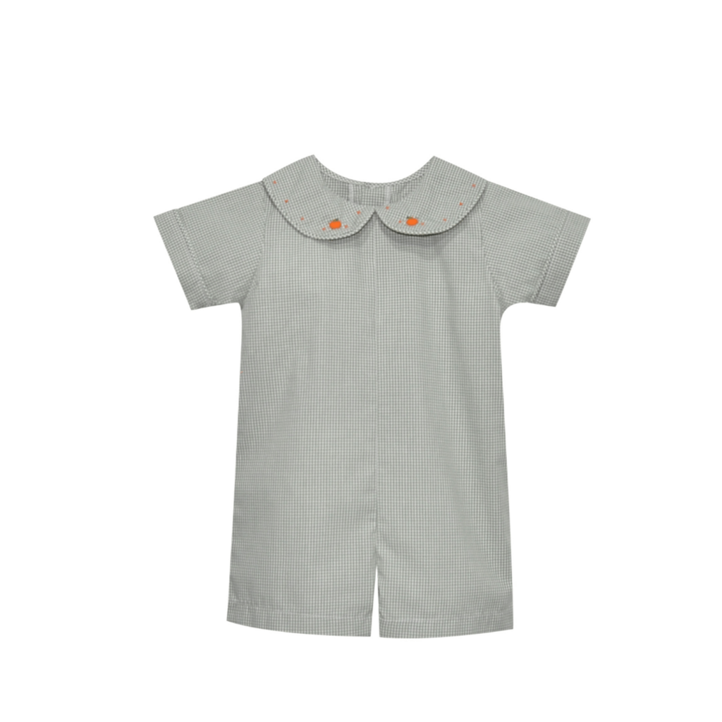 REMEMBER NGUYEN Gray Blue Williams Romper-Pumpkins
