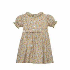 REMEMBER NGUYEN Yellow Flowers Juliette Dress