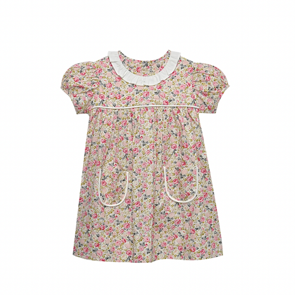 REMEMBER NGUYEN Pink Rose Reagan Dress