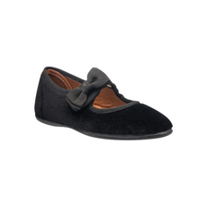 ELEPHANTITO Velvet Bow Mary Jane Suede