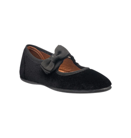 ELEPHANTITO Velvet Bow Mary Jane Suede