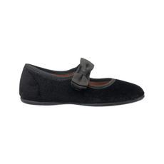 ELEPHANTITO Velvet Bow Mary Jane Suede