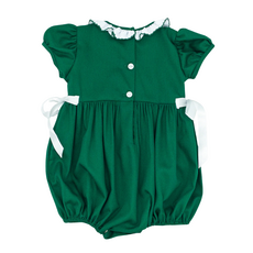 LULU BEBE ROSIE- Smocked Bubble w/Ruffle