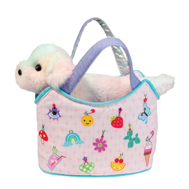 DOUGLAS CHARMINGLY YOURS SAK W/RAINBOW DOG