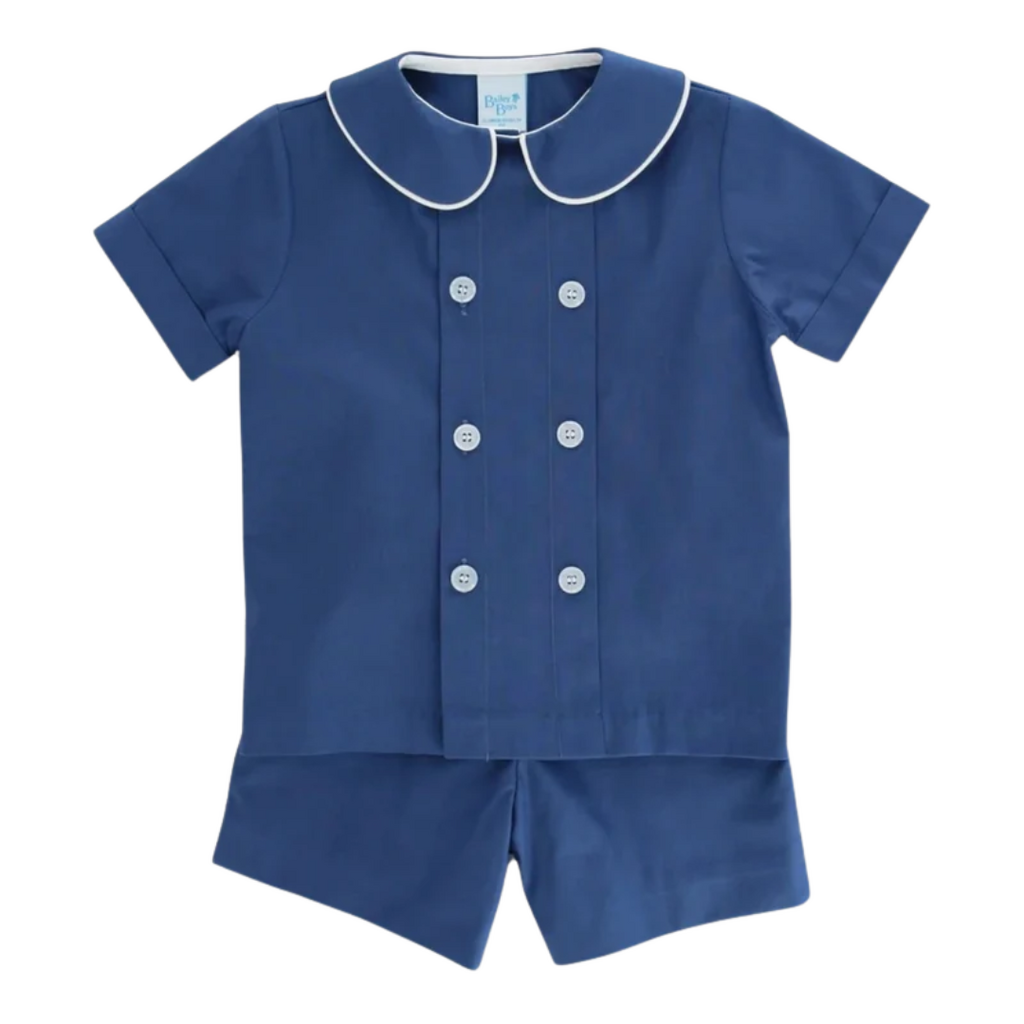 BAILEY BOYS POSH POSIES W CORNFLOWER-DRESSY SHORT SET