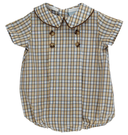 BAILEY BOYS BOY'S PECAN PLAID W BISON-DRESSY BUB SHORT
