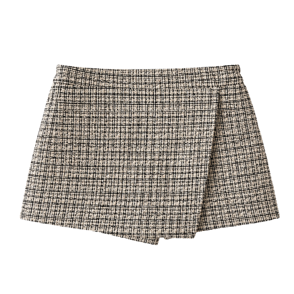 LULU BEBE Black Tweed Skort