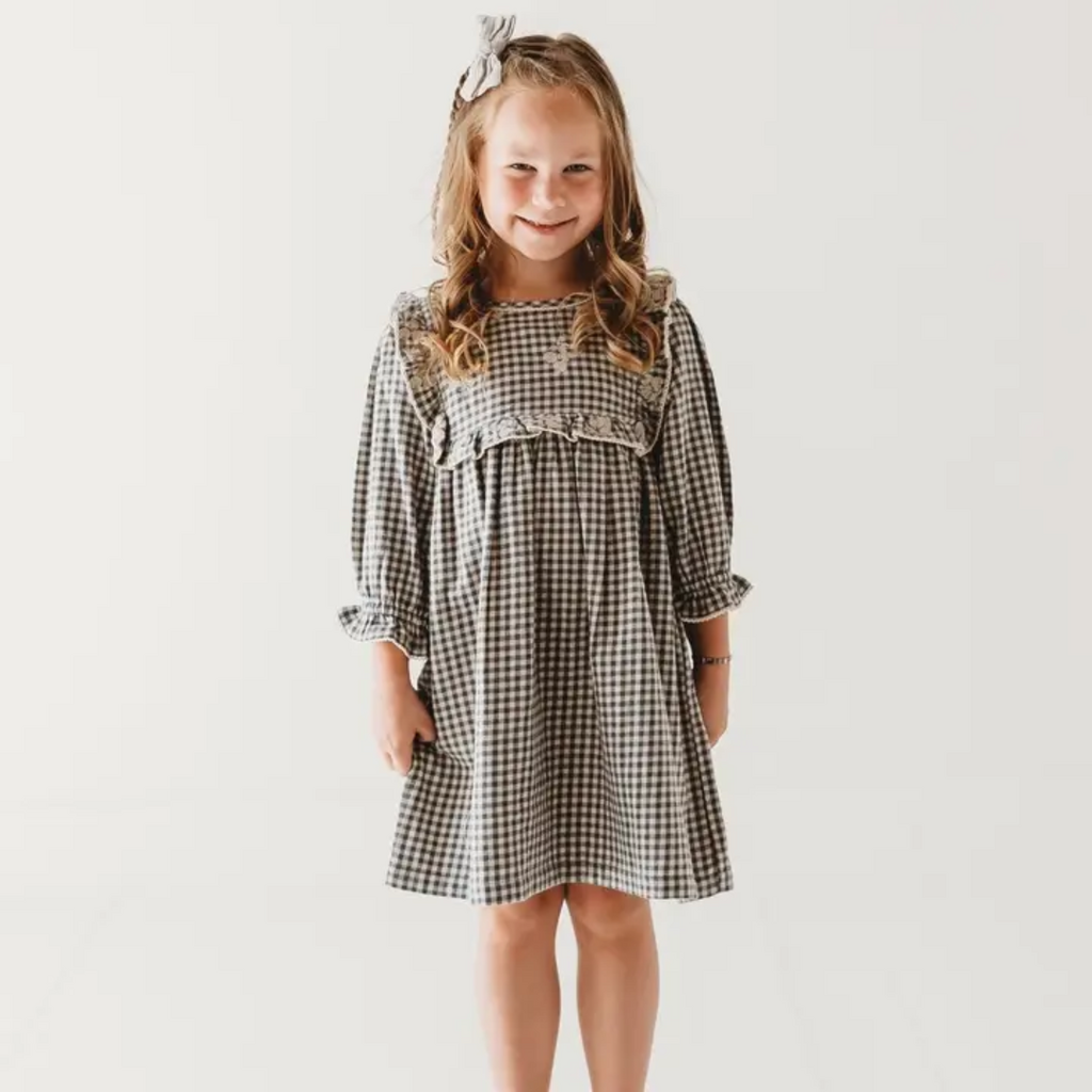 LARILI Blue Harmony Gingham Dress