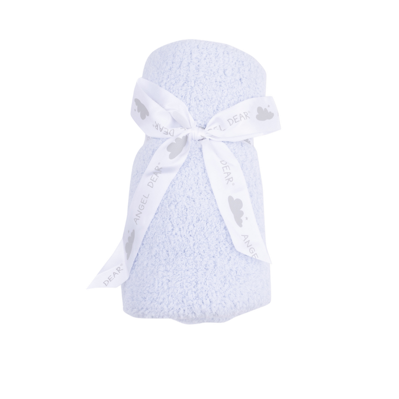 ANGEL DEAR Chenille Blanket-Light Blue