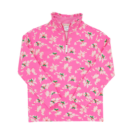 THE BEAUFORT BONNET COMPANY CANTER COLLAR HALF-ZIP-Bows of Holly