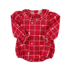 THE BEAUFORT BONNET COMPANY LS RAMONA RUFFLE BUBBLE- Flannel Torrington Tartan