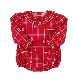 THE BEAUFORT BONNET COMPANY LS RAMONA RUFFLE BUBBLE- Flannel Torrington Tartan