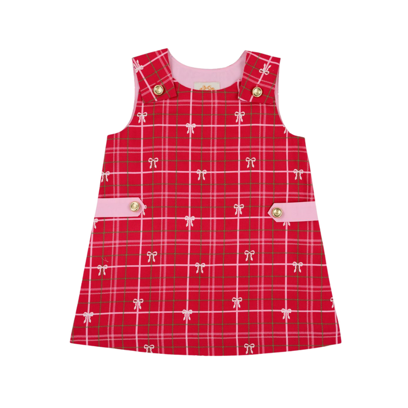 THE BEAUFORT BONNET COMPANY JANIE JUMPER-FLANNEL- Torrington Tartan/Pier Party Pink