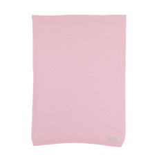 THE BEAUFORT BONNET COMPANY BAILEY BABY BLANKET- Brushed Yarn Palm Beach Pink