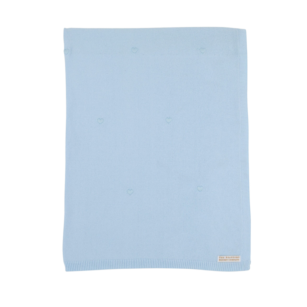 THE BEAUFORT BONNET COMPANY BAILEY BABY BLANKET- Brushed Yarn Buckhead Blue
