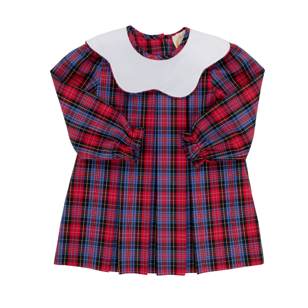 THE BEAUFORT BONNET COMPANY LS FRENCHY FROCK-Bucktown Tartan/Worth Ave White
