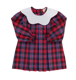 THE BEAUFORT BONNET COMPANY LS FRENCHY FROCK-Bucktown Tartan/Worth Ave White