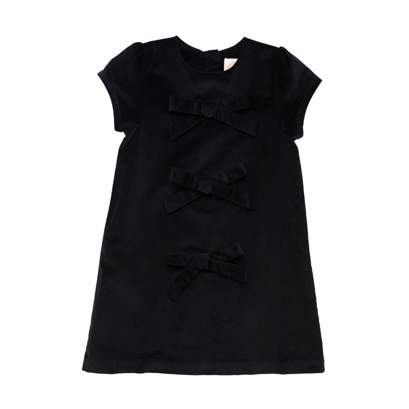 THE BEAUFORT BONNET COMPANY BETTS BOW DRESS-Newport Night Velveteen